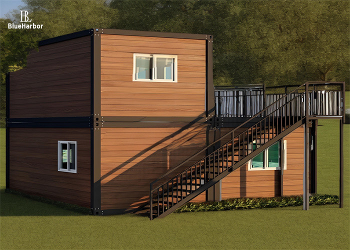 Residential 2 Story Modular Homes With Terrace Sun Room Color Optional