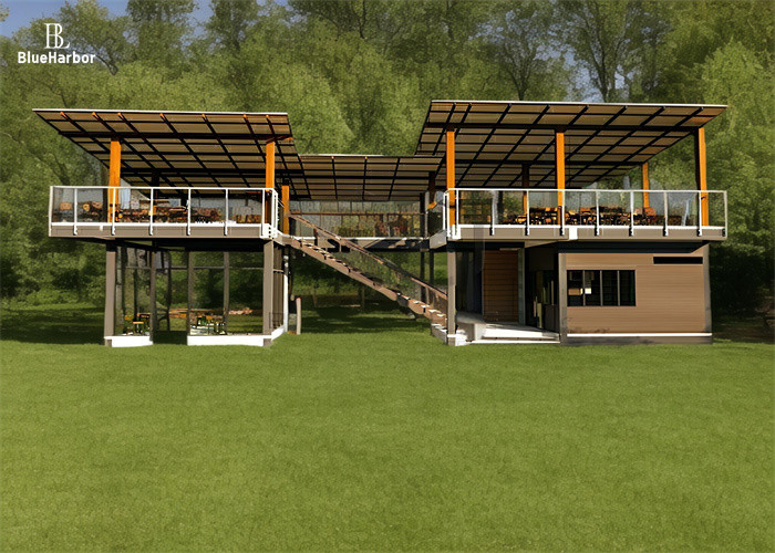 Apartment Multi Space Modular House With Two Floors And Corridors