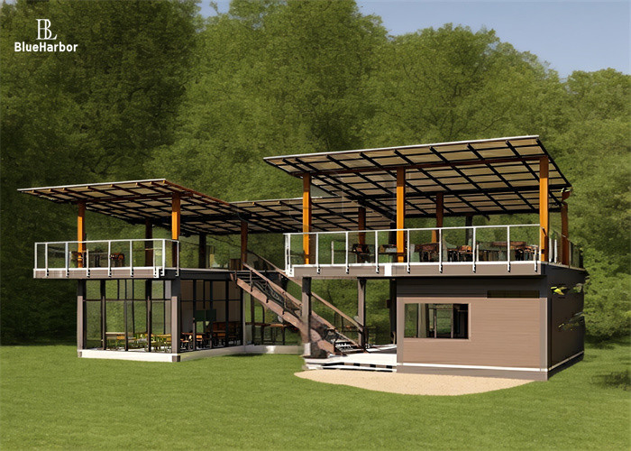 Apartment Multi Space Modular House With Two Floors And Corridors