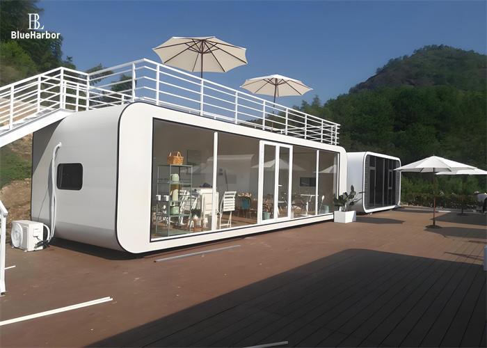 Two Floors Capsule Cabin House Extended Combined For Offices Shops Apartment
