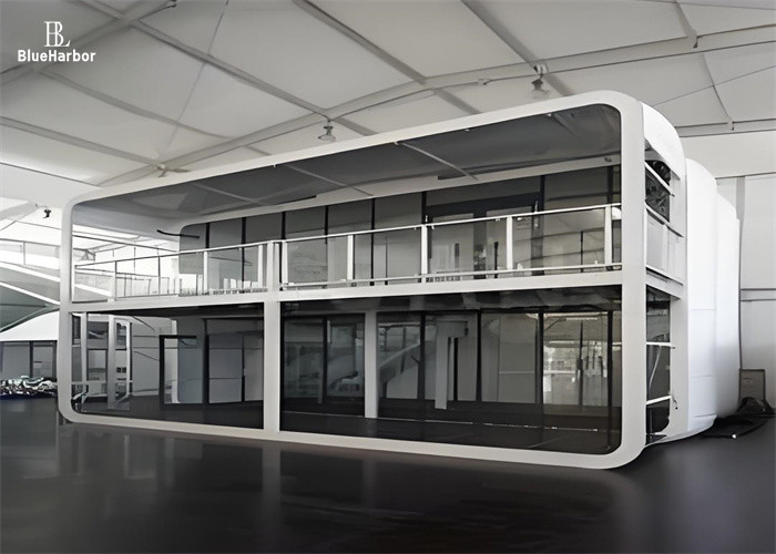 Two Floors Capsule Cabin House Extended Combined For Offices Shops Apartment